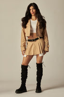 Crop Trench Coat Jacket