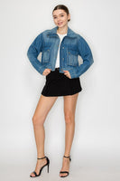 Oversized Pocket Denim Jacket