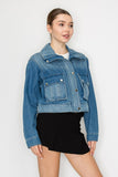 Oversized Pocket Denim Jacket