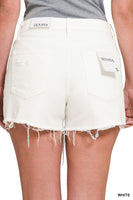 Raw hem denim Shorts