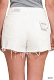 Raw hem denim Shorts
