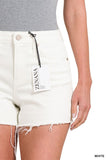Raw hem denim Shorts