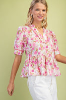 Vintage Print Blouse