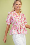 Vintage Print Blouse