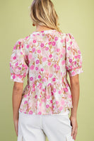 Vintage Print Blouse