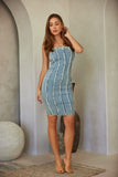 Strapless Denim Dress