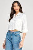 Crop button down