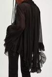 Boho Ruffled Hem Blouse
