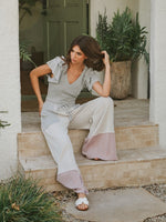 Delilah's V-neck Ruffle Sleeve