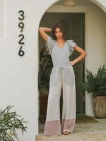 Delilah's V-neck Ruffle Sleeve