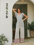 Delilah's V-neck Ruffle Sleeve