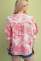 Vintage Print Blouse