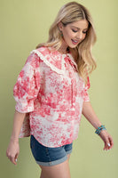 Vintage Print Blouse