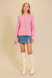 Cozy Off Shoulder Sweater