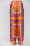 Silky Print Pants