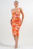 Creamsicle Mesh Midi