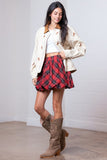 Plaid Bubble Skirt