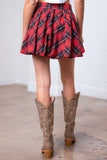 Plaid Bubble Skirt