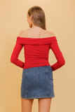 Night Out Ity Off Shoulder Top
