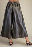 Faux Leather Culottes