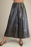 Faux Leather Culottes
