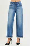 Elastic Band Slouch Ankle Boyfriend Jean