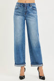 Elastic Band Slouch Ankle Boyfriend Jean