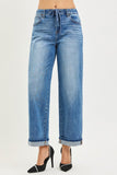 Elastic Band Slouch Ankle Boyfriend Jean