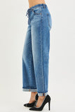Elastic Band Slouch Ankle Boyfriend Jean