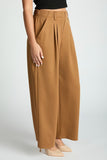 Wide Leg Pleated Trousers