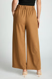 Wide Leg Pleated Trousers