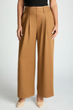 Wide Leg Pleated Trousers