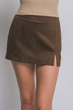 Suede Mini Skort
