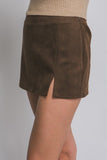 Suede Mini Skort