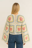 Crochet Heart Patch Cardigan