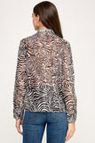 Sheer Zebra Blouse