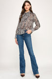 Sheer Zebra Blouse