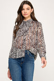 Sheer Zebra Blouse