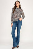 Sheer Zebra Blouse