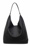 Weave Faux leather hobo
