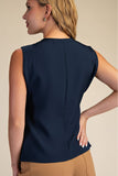 Draped Neck Top
