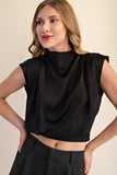 High Neck Zip back