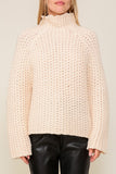 Chunky Textured Mock Neck Sweater