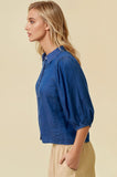 Puff Sleeve Tencel Top