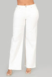 White Wide Leg Jeans