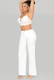 White Wide Leg Jeans