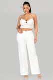 White Wide Leg Jeans