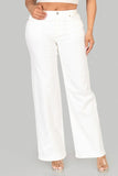 White Wide Leg Jeans