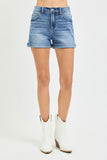 High Rise Cuffed Shorts