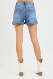 High Rise Cuffed Shorts